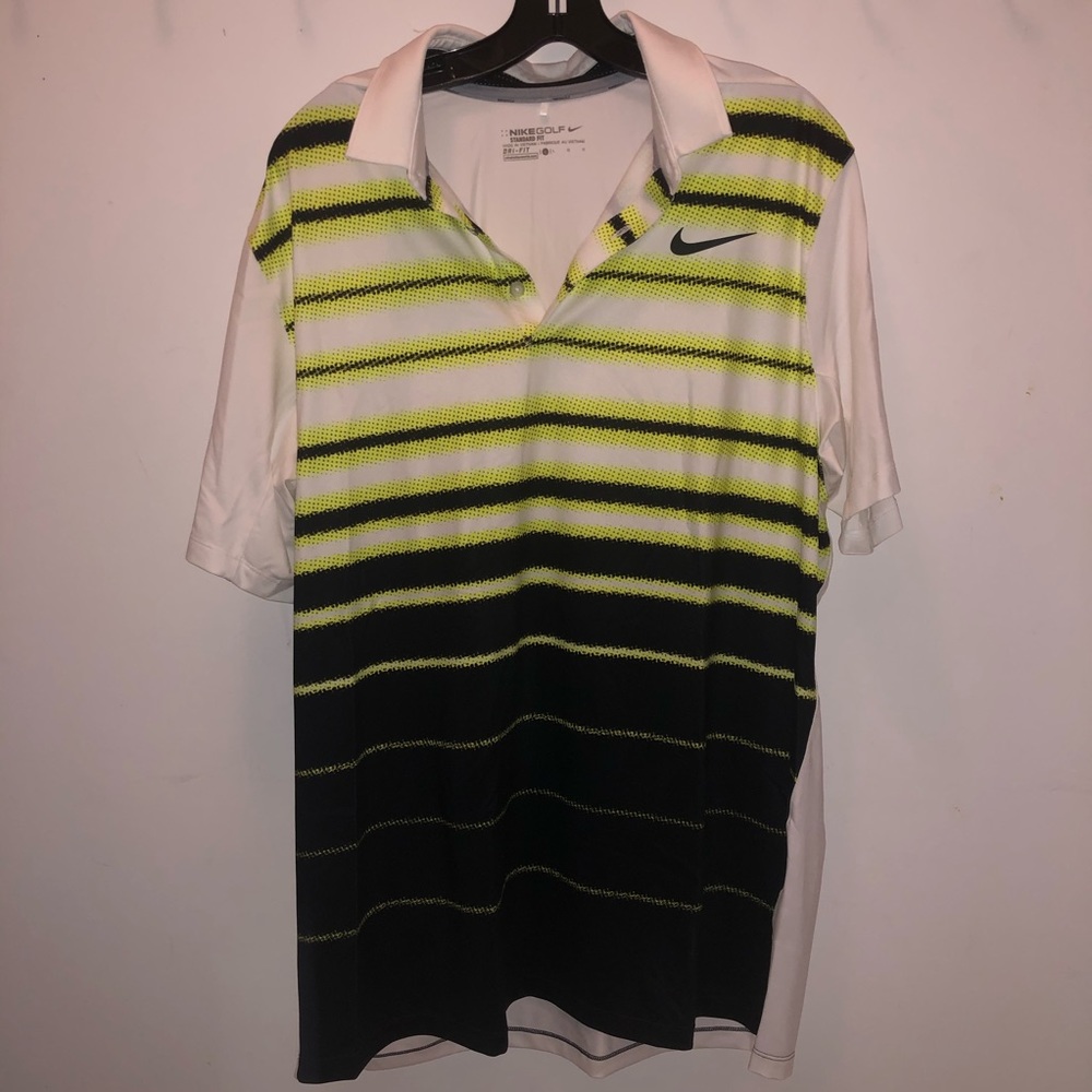 Men's Nike Golf Dryfit striped polo